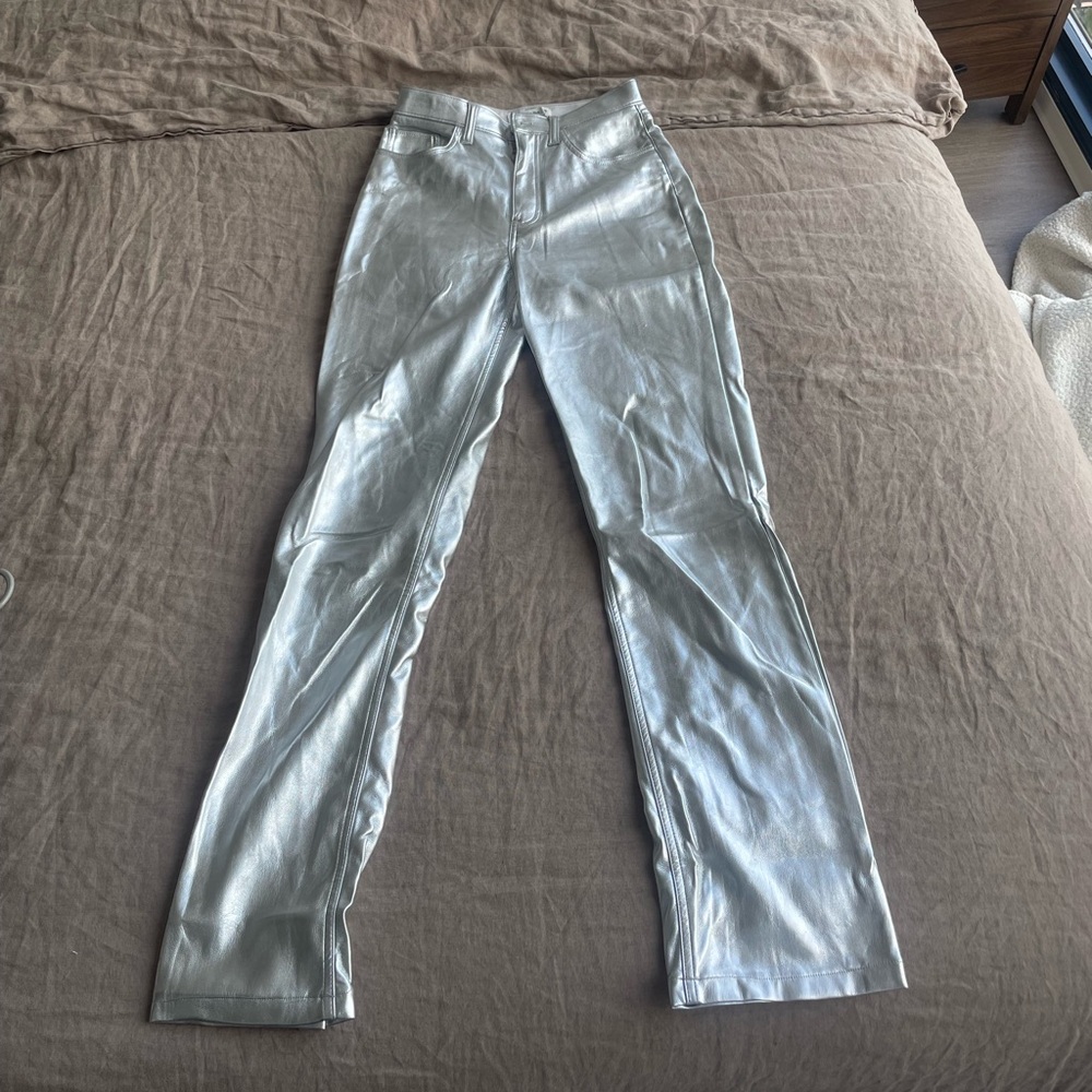 Abercrombie & Fitch Silver High Rise Pants